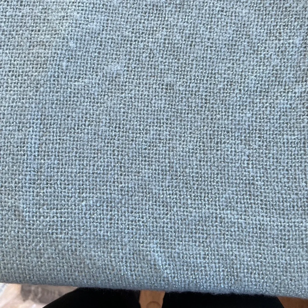 West elm throw blanket, light blue 50x60